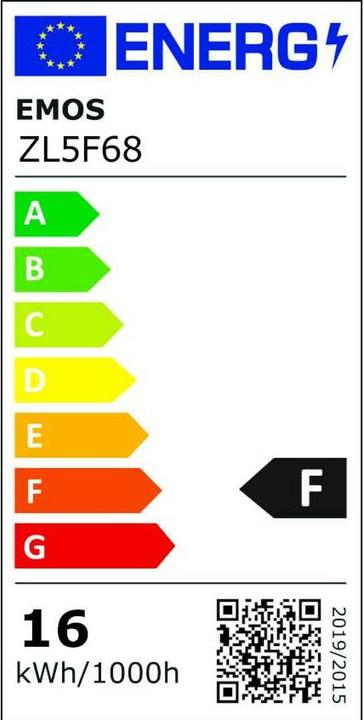 Energy Label Emos LED Lampe Basic A60 / E27 / 15,3W (100 W) / 1521 lm / Neutral Weiss (E27, 1521 lm, 1x)