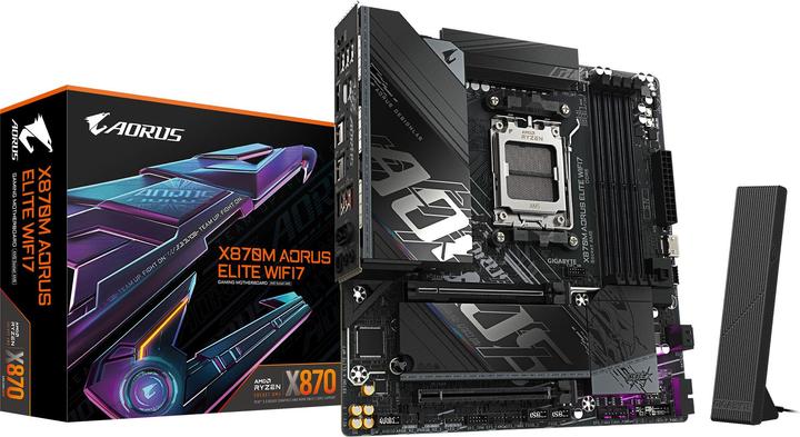 Produktbild Gigabyte AORUS 1700 X870M AORUS ELITE WIFI7 (AM5, AMD X870, mATX)