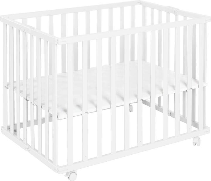 Produktbild Roba Laufgitter klappbar Weiss 75 x 100 cm (MDF, Mischholz, 100 x 75 x 72.50 cm)