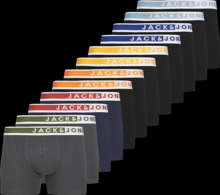 Produktbild Jack & Jones Boxershort Casual Stretch JACKARIM SOLID TRUNKS 12P (S, 12er Pack)