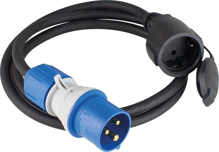 As - Schwabe Cavo adattatore CEE da campeggio con indicatore di tensione (CEE 7/3, CEE 7/3)