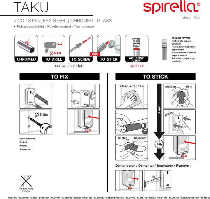 Immagine prodotto spirella Taku (6,5 x 10,5 x 9,5 cm)