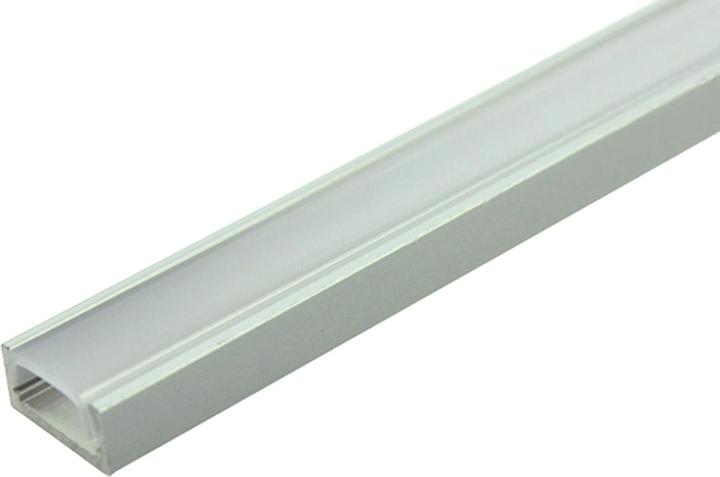 Actual product image Scharnberger+Hasenbein 39116 Aluminium profile 1500x15x6mm incl. cover. (1x clear/1x matt) End caps B