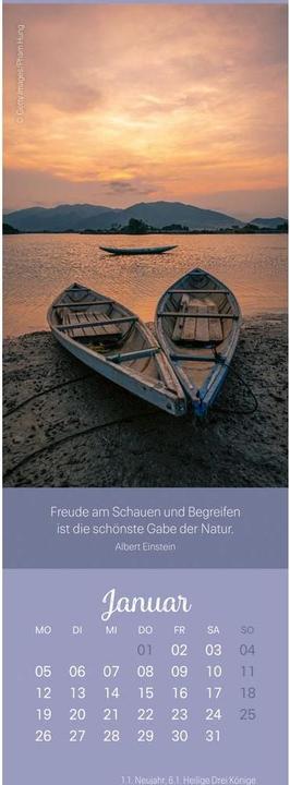 Produktbild Achtsamkeit Lesezeichen & Kalender 2026 (6 x 18 cm)