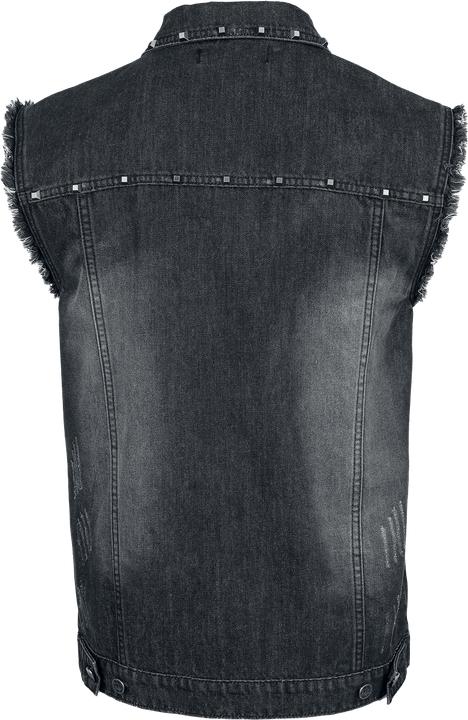 Image du produit Black Premium Vest with pyramid studs (XXL)