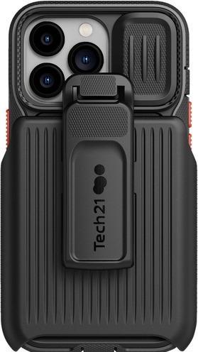 Actual product image tech21 Evo Max w/Holster, Cover, Apple, iPhone 13 Pro, 15.5 cm (6.1 inch), Black (Apple iPhone 13 Pro)