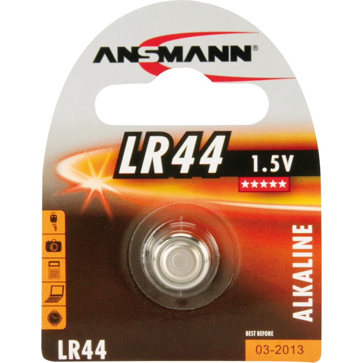 Ansmann Lr 44 (1 Stk., LR44, 145 mAh), Batterien + Akkus