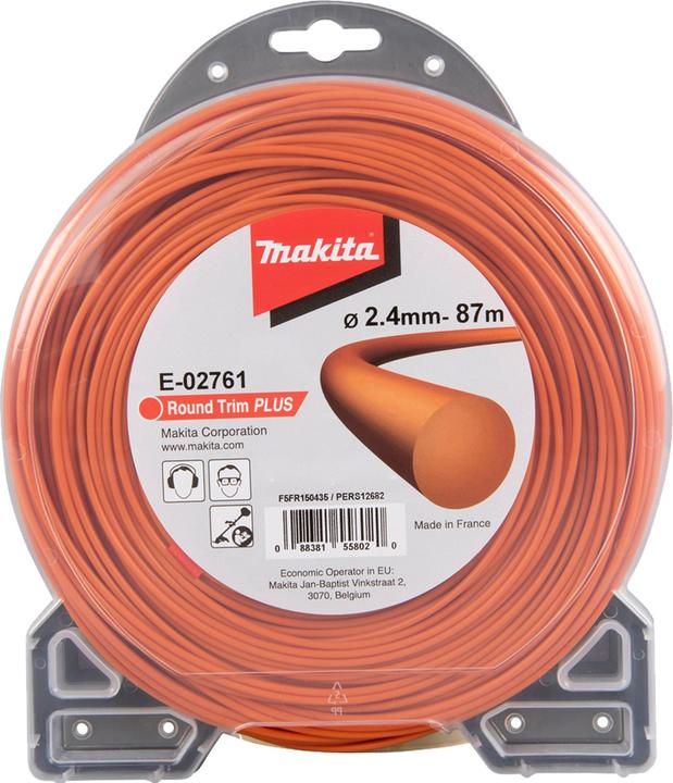 Image du produit Makita Mähfaden rund 2,4mmx87m (Herbicide, Fil de coupe + bobine de fil)