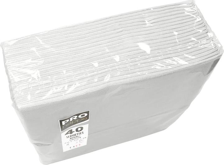 Immagine prodotto PROnappe Servietten weiss 2-lagig 38,0 x 38,0 cm, 40 St. (40 pz., 38 x 38 cm)