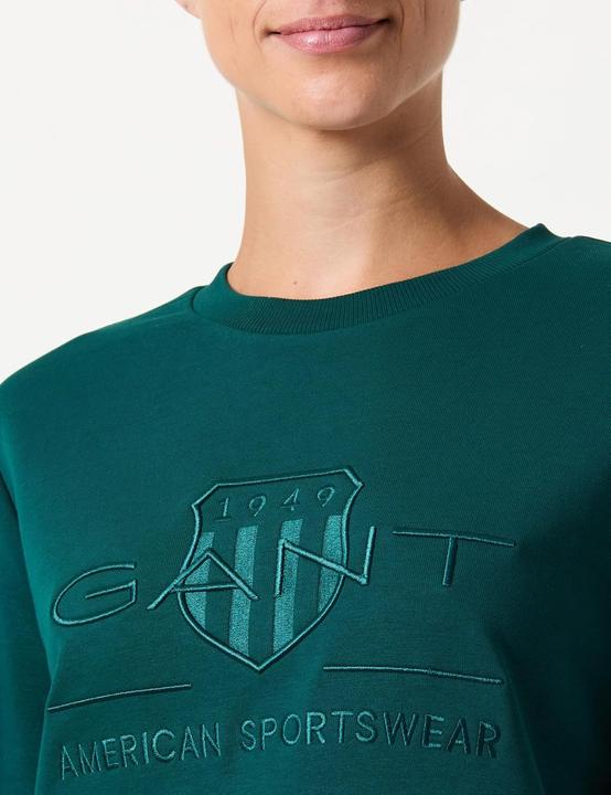 Produktbild GANT REG Tonal Shield C-Neck Sweat, deep forest, M (M)