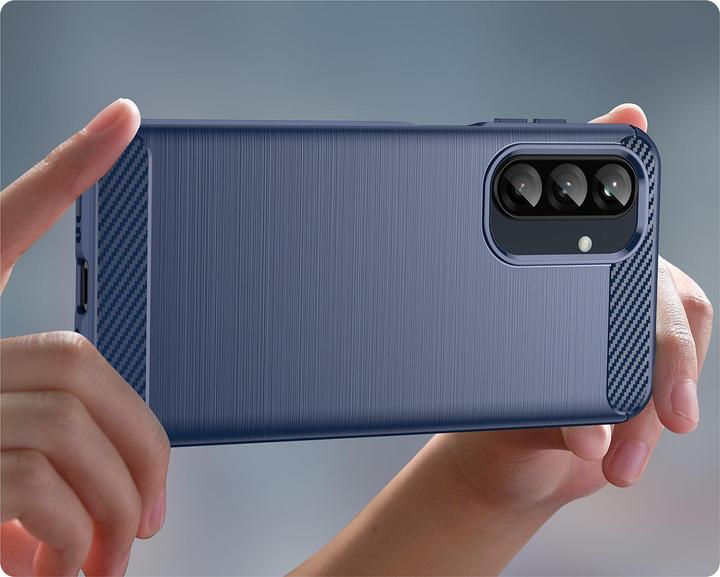 Actual product image Hurtel Back panel cover Carbon Case Samsung Galaxy A26 Blue (Samsung Galaxy A26)