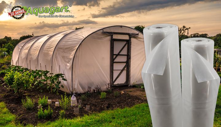 Actual product image Aquagart 18m Gartenfolie Gewächshausfolie UV 5 Frühbeetfolie Treibhausfolie 4m breit
