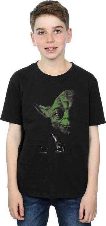Actual product image Star Wars Boys Yoda Green Face T-Shirt (116)