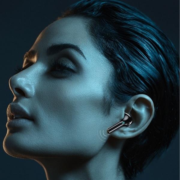 Actual product image Awei słuchawki Bluetooth 5.0 T29 TWS + stacja dokująca czarny/black (ANC, 4 h, Wireless)