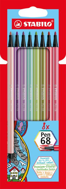 Produktbild STABILO Pen 68 Premium-Filzstift (Mehrfarbig, 10 x)