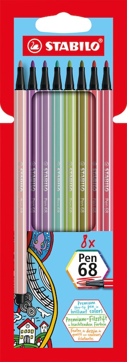 Produktbild STABILO Pen 68 Premium-Filzstift (Mehrfarbig, 10 x)