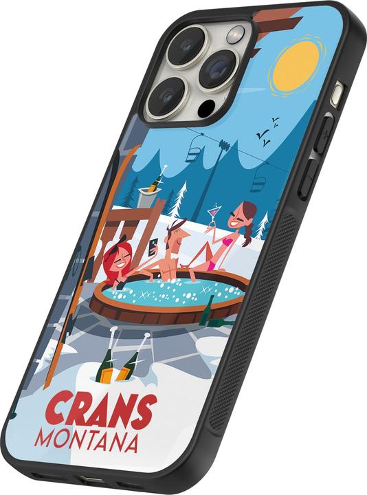 Actual product image PhoneLook Cover Silicone Black Crans-Montana Mountain Jacuzzi (Apple iPhone 13 Pro)