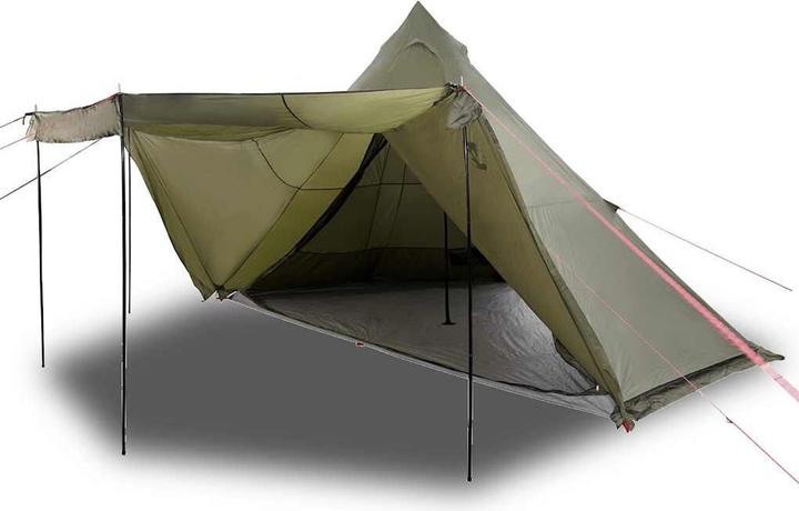 Image du produit vidaXL Tipi familial 6 personnes Vert Olive Etanche (11.05 kg, 6 personnes)