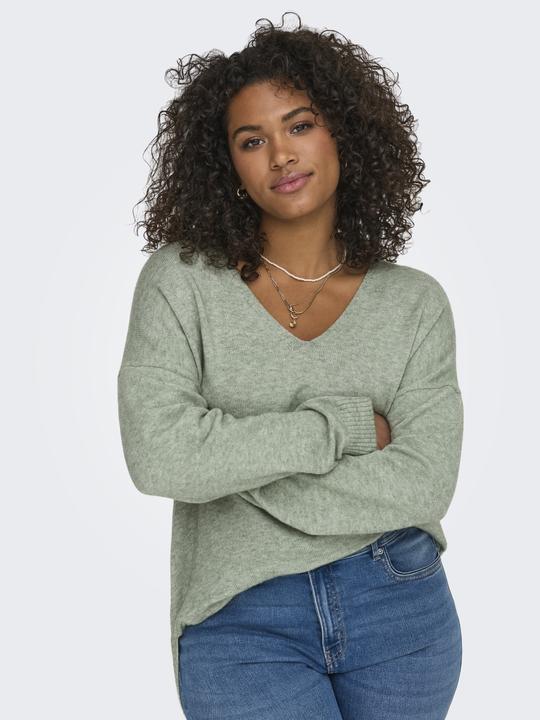 Produktbild Only Curvy V-Ausschnitt Strickpullover Strickpullover (S)