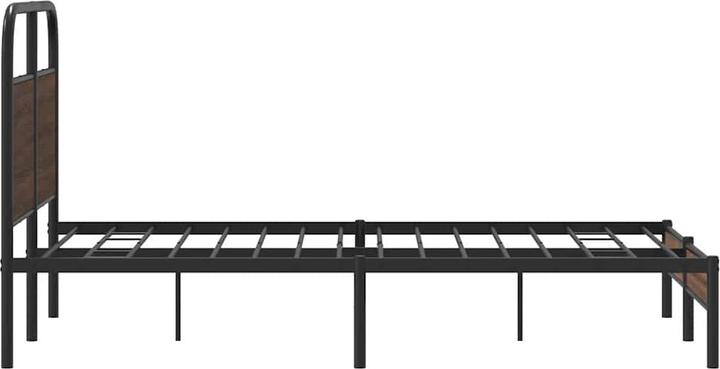Image du produit VidaXL Cadre de lit sans matelas 120x200 cm brun imitation chêne (120 x 200 cm)