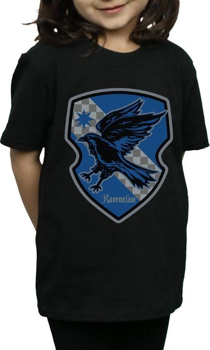 Actual product image Girls Ravenclaw Crest Flat Cotton T-Shirt (152, 158)
