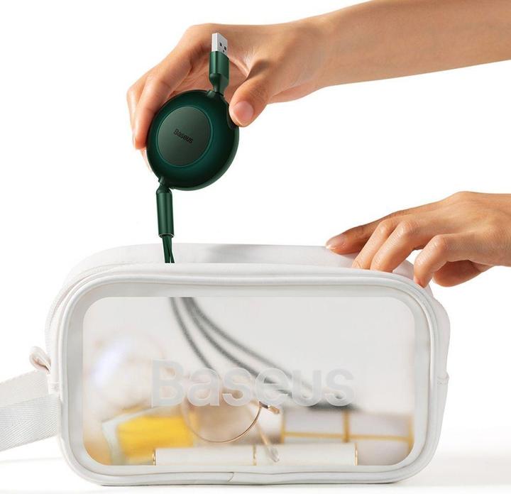 Actual product image Baseus Bright Mirror 3, USB 3-in-1 cable for micro USB / USB-C / Lightning 66W / 2A 1.1m (Purple) (1.10 m, 66 W)