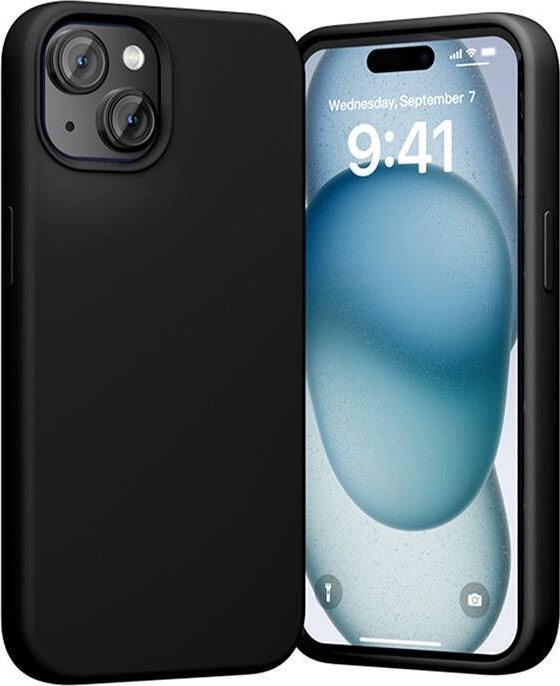 Actual product image Vention KUFB0-20 Silicone Case for iPhone 15 Plus (black) (Apple iPhone 15 Plus)