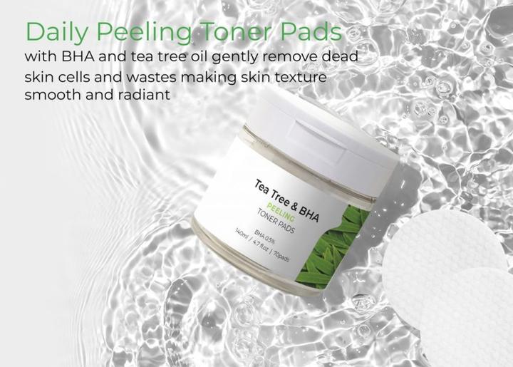 Produktbild JKosmec Tea Tree and BHA Peeling Toner Pads (Reinigungspeeling, 700 ml)