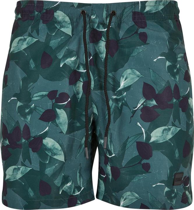 Image du produit Urban Classics Pattern Swim Shorts greenleafs L (L)