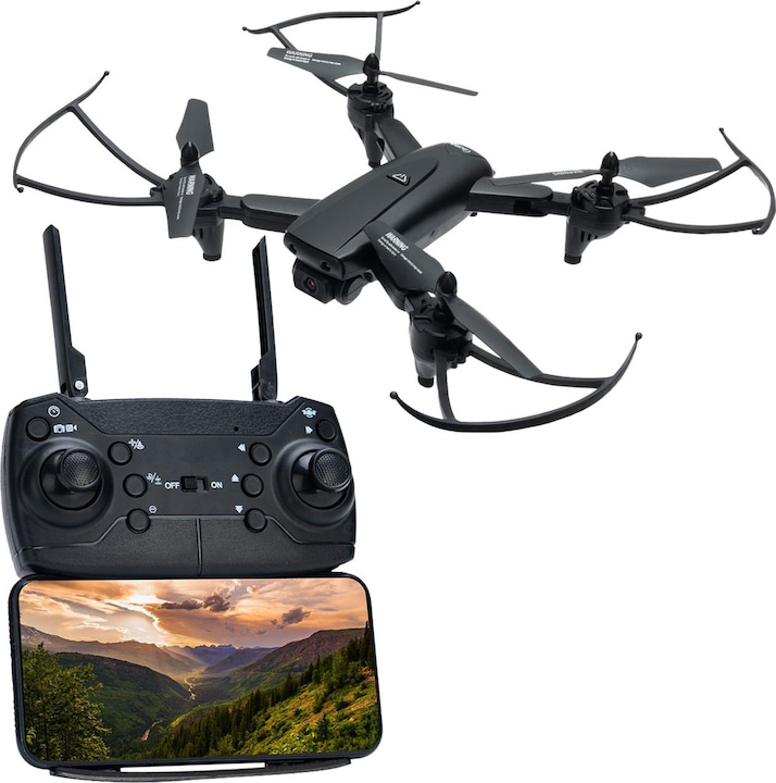 Image du produit Casativo Quadricoptère drone WiFi-FPV, pliable, caméra HD, OpticalFlow, app (8 min, 131 g, 0.92 Mpx)
