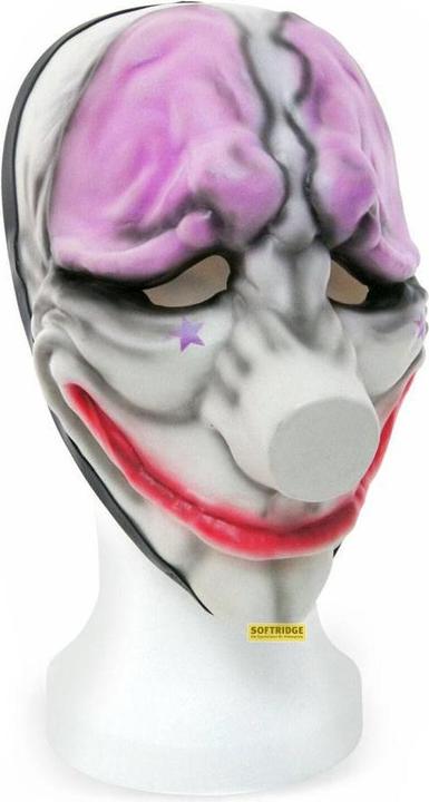 weisse Maske mit pinken Sternen