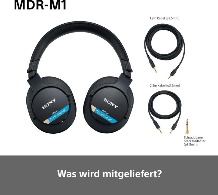 Produktbild Sony MDR-M1 (Keine Geräuschunterdrückung, Kabelgebunden)