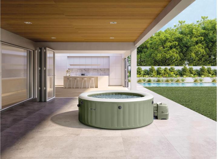 Produktbild Intex 6-Personen Olive Grün Round Bubble Spa Set