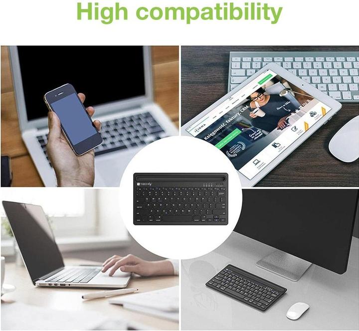 Produktbild Techly Mini Wireless Keyboard 78 Keys (Eng. Int., Kabellos)