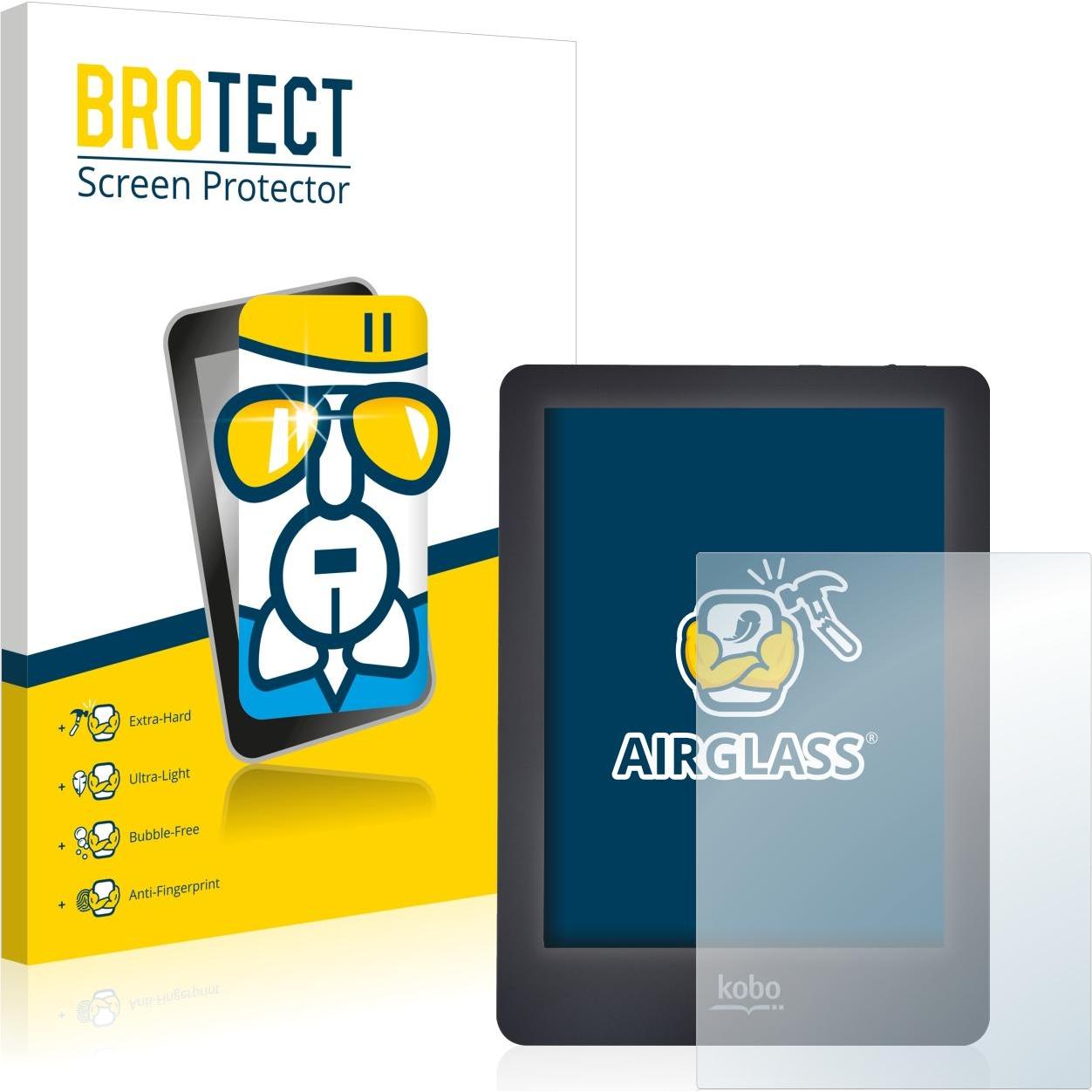 BROTECT AirGlass Panzerglasfolie (Glo), eReader Zubehör, Transparent