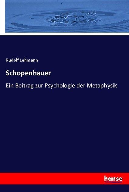 Produktbild Schopenhauer (Deutsch, Rudolf Lehmann, 2017)