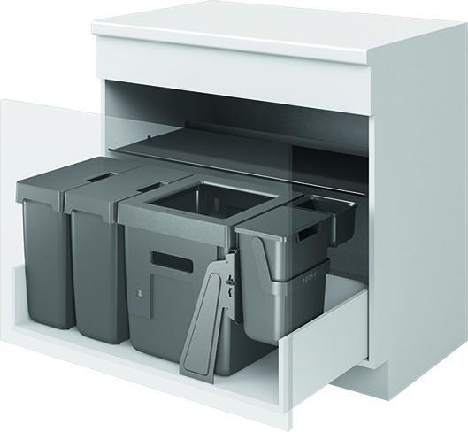 Peka Metall Abfallsystem Oeko Universal 40+17+17+6+1.2 l (40 l)