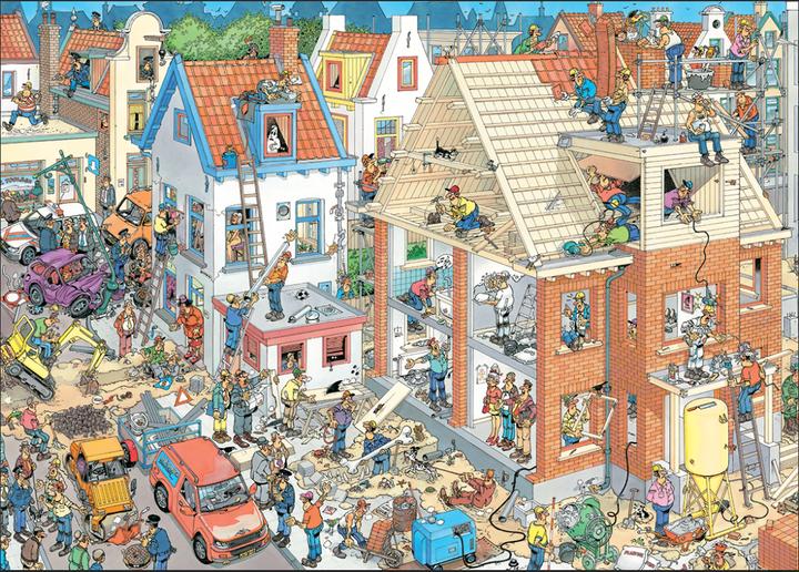 Actual product image Jan van Haasteren - The Building Site (1000 pieces) (1119802055) (1000 pieces)