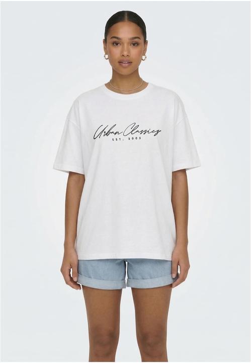 Produktbild Urban Classics Ladies Script Logo Loose Tee white M (M)