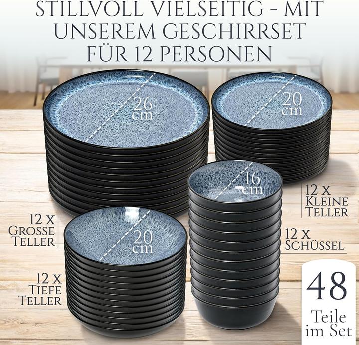 Image du produit Pure Living Service de table Ibiza en grès