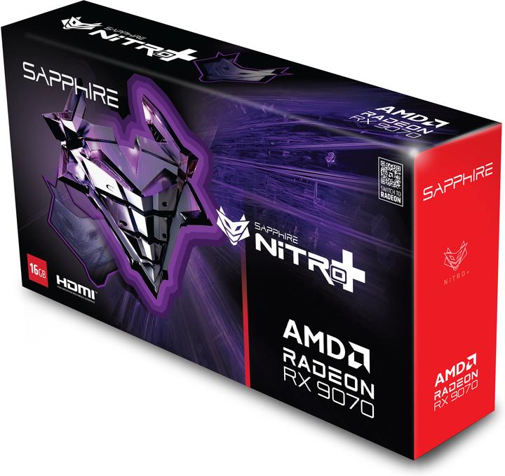 Actual product image Sapphire Nitro+ Radeon RX 9070 (16 GB, GDDR6)