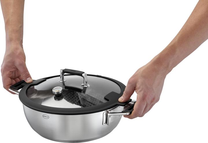 Actual product image Rösle Servierpfanne SILENCE PRO Stahlgrau (Frying pan, 24 x 7 cm)