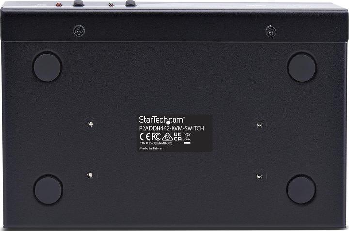 Produktbild StarTech .com P2ADDH462-KVM-SWITCH, 3840 x 2160 pixels, 4K Ultra HD, 36 W, Black