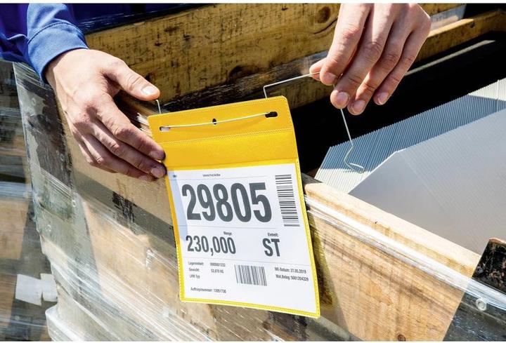 Actual product image Durable Marking pockets with wire hanger (A5, Across, 50 Piece)