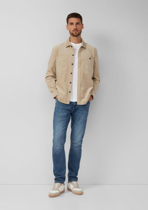 Actual product image S.Oliver Hemd Regular Fit: Feincord-Overshirt mit Brusttaschen und Label-Detail (M)