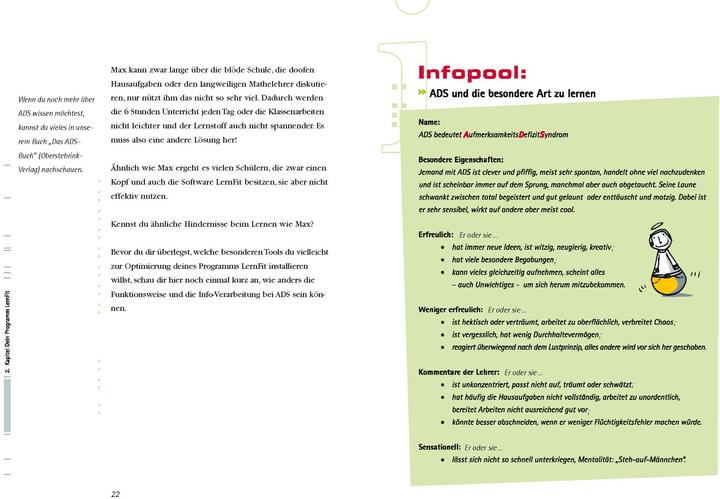 Valeurs nutritives et ingrédients ADS Topfit beim Lernen (Allemand, Elisabeth Aust-Claus, Marteau Petra-Marina, 2003)