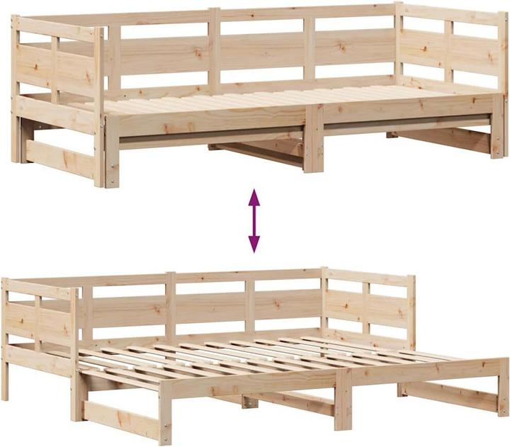 Produktbild vidaXL ausziehbares Tagesbett