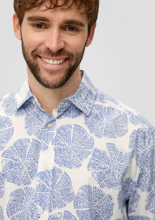 Immagine prodotto s.Oliver Hemd Kurzarmhemd aus Baumwoll-Viskosemix (S)