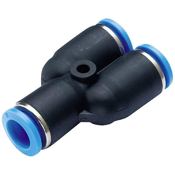 Tru Components, Tecnologia di connessione dei tubi, Connettore a Y PW10-8 Ø del tubo: 10 mm, 8 mm 1 pz.