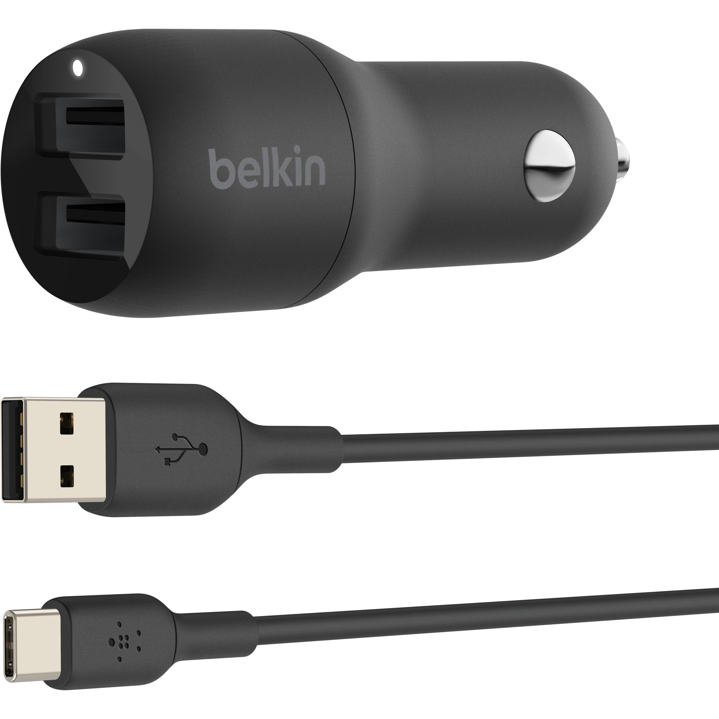 Belkin Kfz-Ladegerät, Auto Adapter, Schwarz